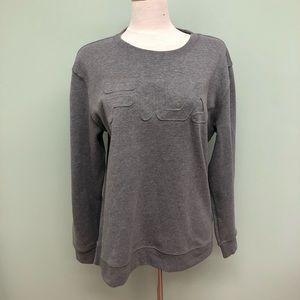 Fila | Women’s Pullover Grey Sweatshirt | Size XL